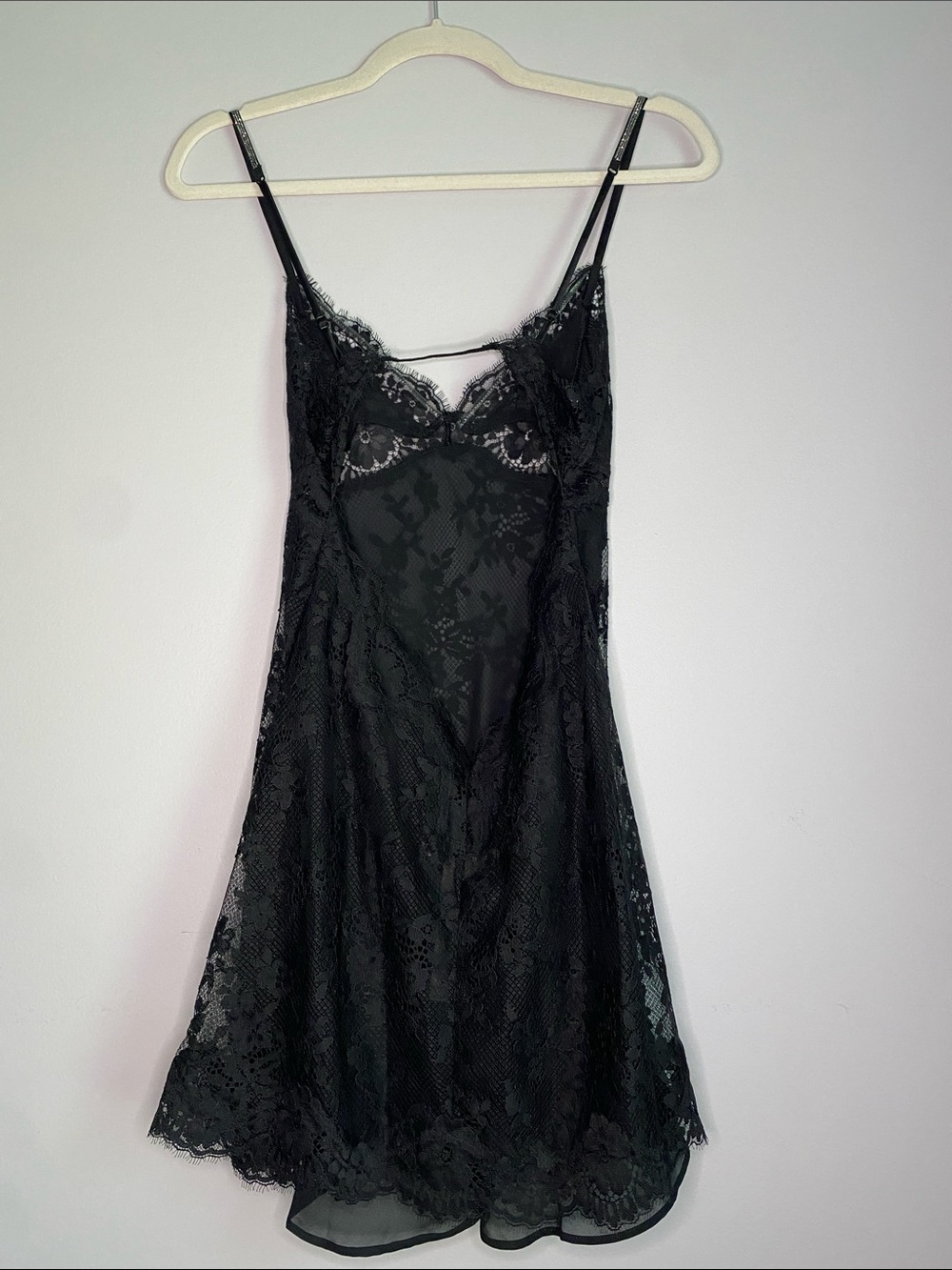 Victoria Secret Twinkle Strap Lace Mini Slip Dress - Picture 3 of 5